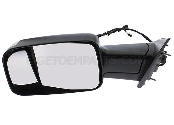 Door Mirror Driver Side Power Textured With Signal/Puddle Lamp/Temperature Sensor Tow Style For Ram - CH1320459
