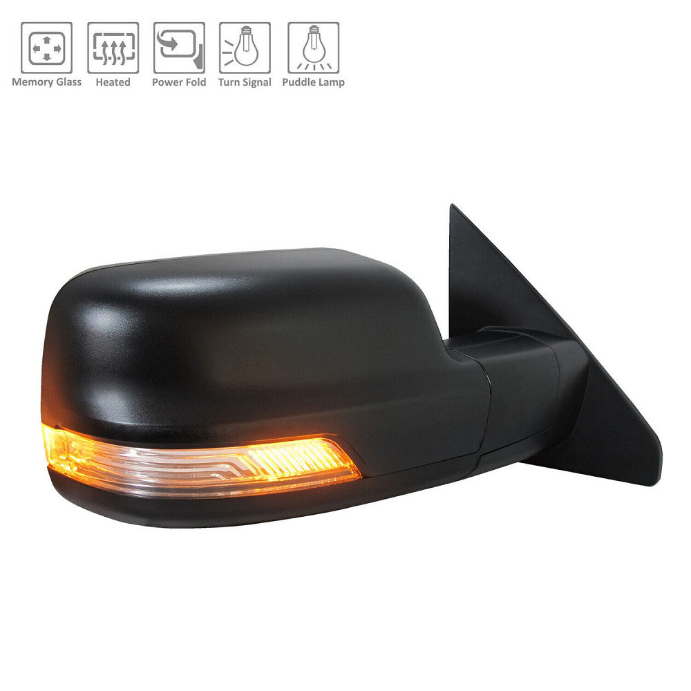 Door Mirror Passenger Side Power Htd Textured With Power Fold/Puddle Lamp/Signal For Ram - CH1321522