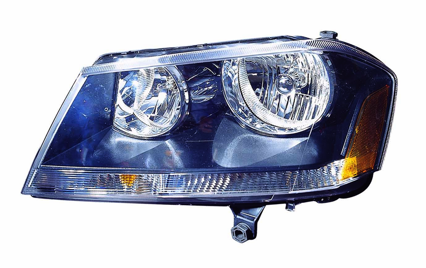 Head Lamp Driver Side Rt Model (Black Bezel) High Quality For Dodge - ch2502194