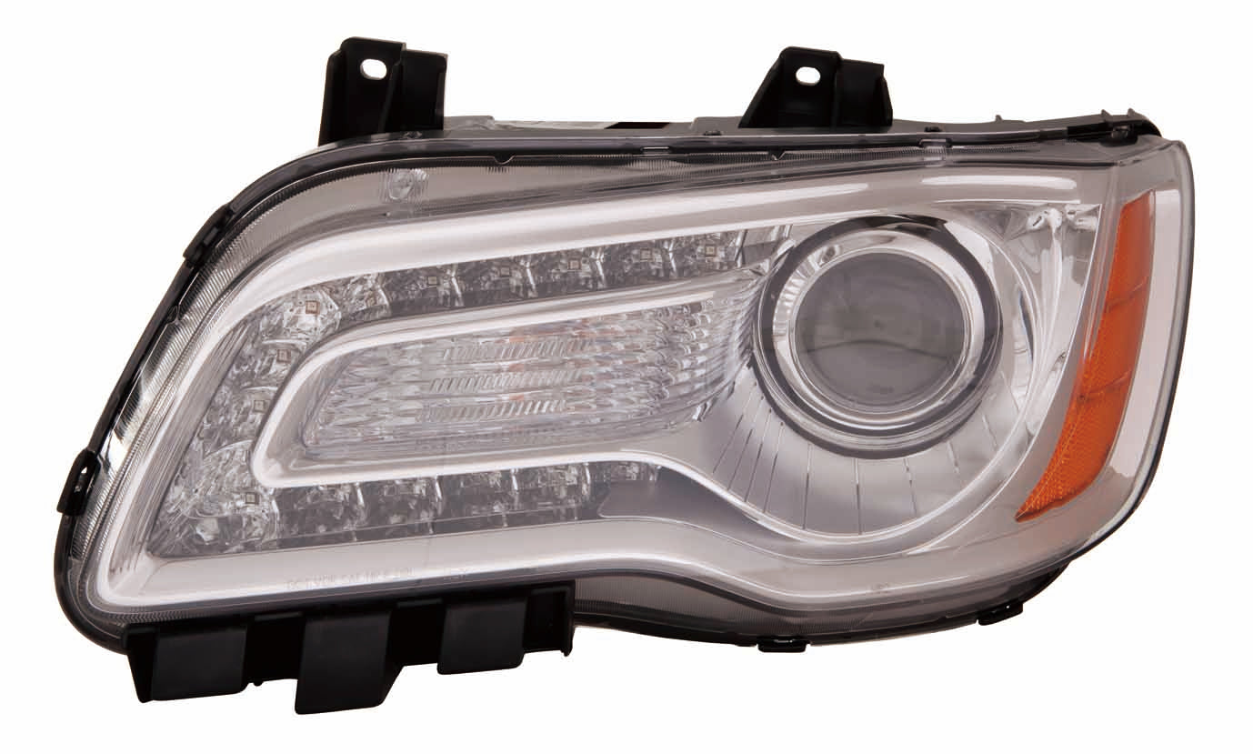 Head Lamp Driver Side Halogen Chrome Bezel Capareturn Restricted - Final Sale - No Warranty Coverage For Chrysler - CH2502231C