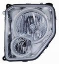 Head Lamp Driver Side Chrome Bezel With Fog Lamp Round Bulb Shield High Quality For Jeep - ch2502233