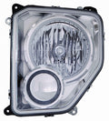 Head Lamp Driver Side Chrome Bezel Without Fog Lamp Round Bulb Shield High Quality For Jeep - ch2502234