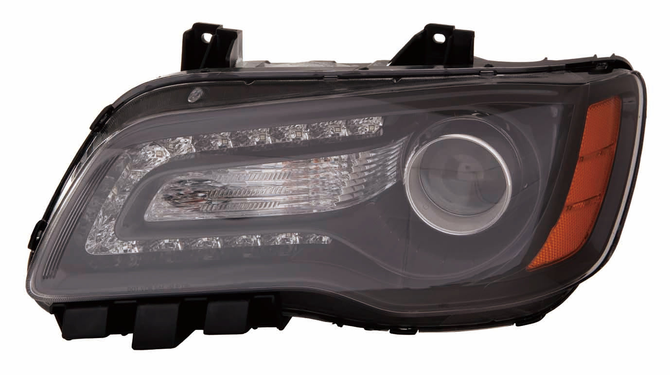 Head Lamp Driver Side Halogen Black Bezel Capareturn Restricted - Final Sale - No Warranty Coverage For Chrysler - CH2502235C