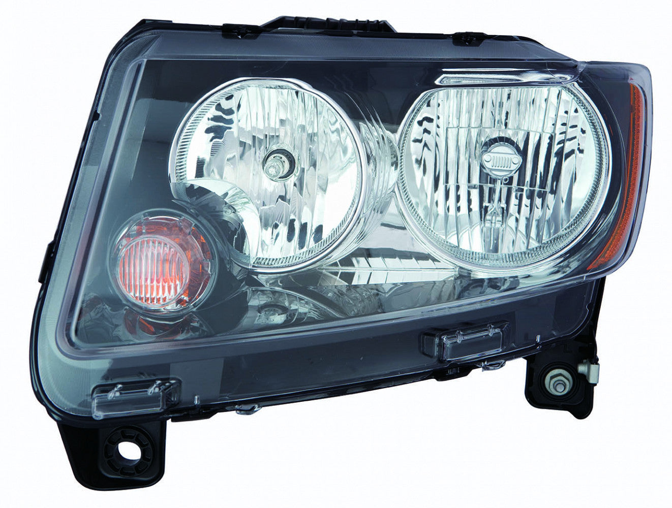 Head Lamp Driver Side Halogen Black Bezel High Quality For Jeep - ch2502246
