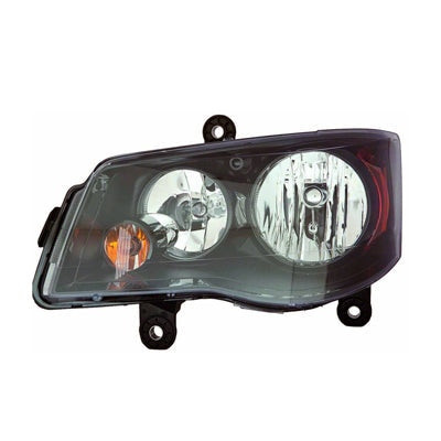 Head Lamp Driver Side Halogen With Black Bezel High Quality For Chrysler - ch2502266