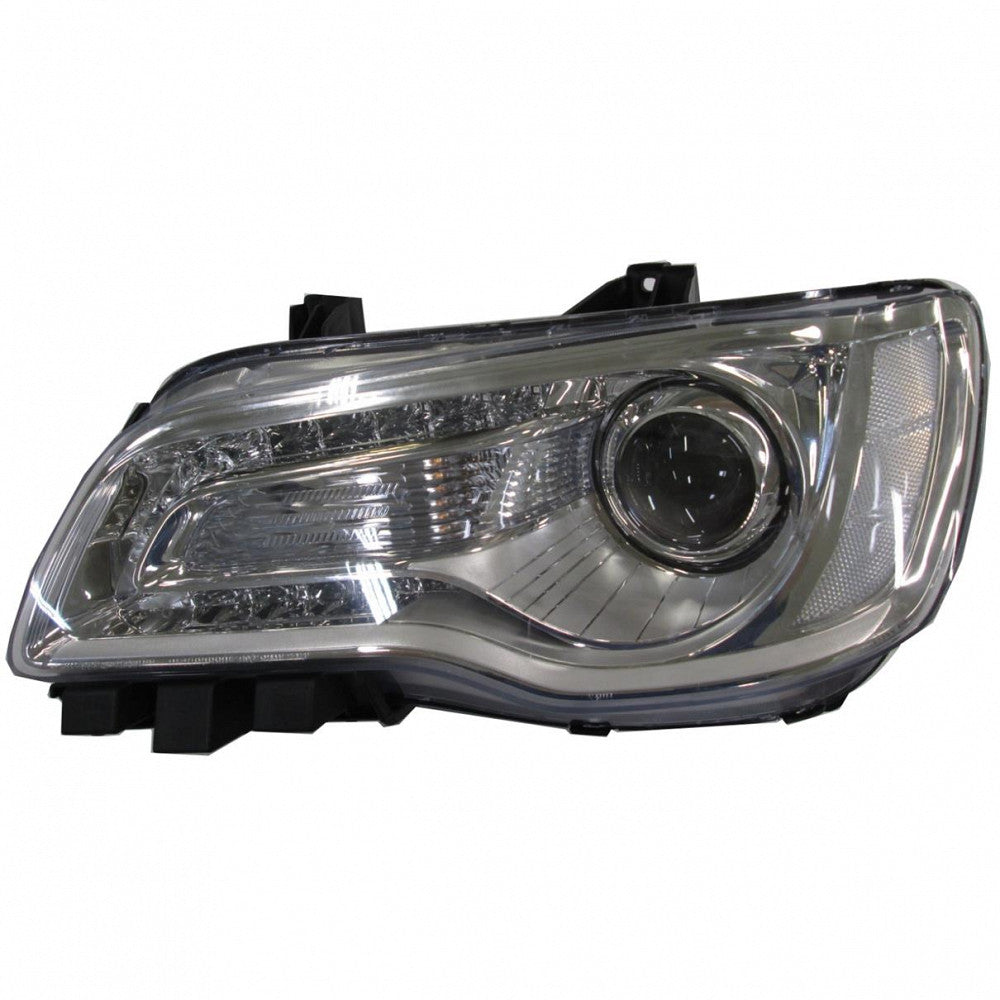 Head Lamp Driver Side Halogen Chrome Bezel Capareturn Restricted - Final Sale - No Warranty Coverage For Chrysler - CH2502268C