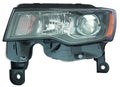 Head Lamp Driver Side Halogen Std Type Black Bezel High Quality For Jeep - CH2502284