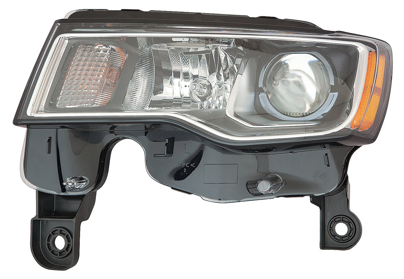 Head Lamp Driver Side Halogen Std Type With Chrome Bezel Capareturn Restricted - Final Sale - No Warranty Coverage For Jeep - CH2502297C