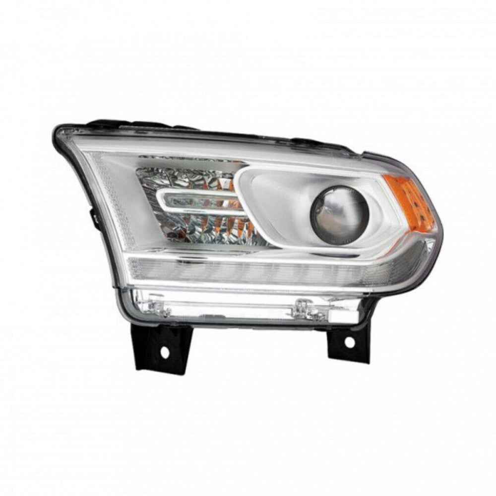 Head Lamp Driver Side Halogen Chrome Bezel Led With Drl Without Logo High Qualityreturn Restricted - Final Sale - No Warranty Coverage For Dodge - ch2502306