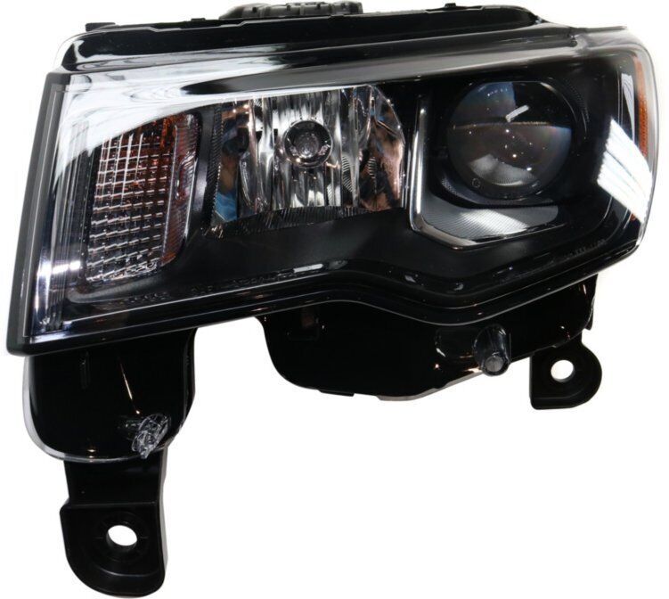 Head Lamp Driver Side Halogen With Black Bezel For Jeep - CH2502309U