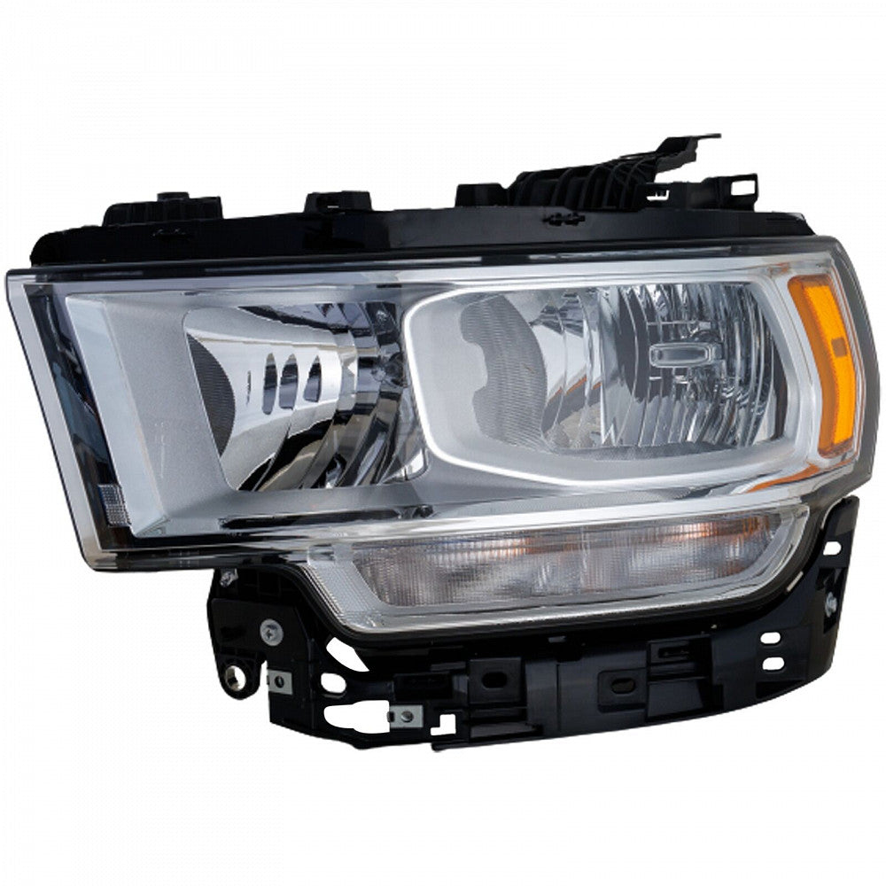 Head Lamp Driver Side Halogen Chrome Bezel Without Logo High Quality Return Restricted - Final Sale - No Warranty Coverage For Ram - CH2502334