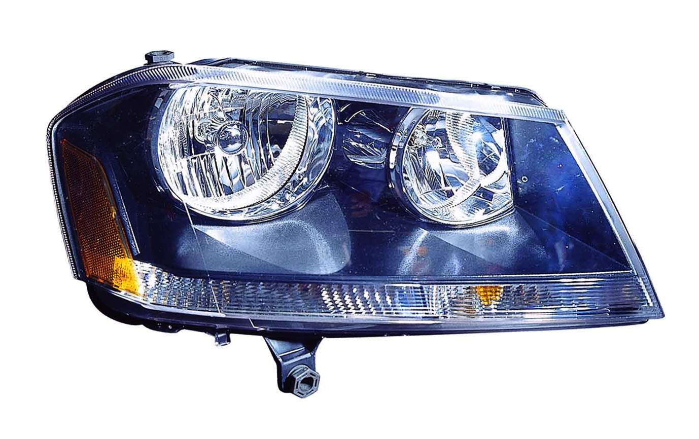 Head Lamp Passenger Side Rt Model Black Bezel High Quality For Dodge - ch2503194