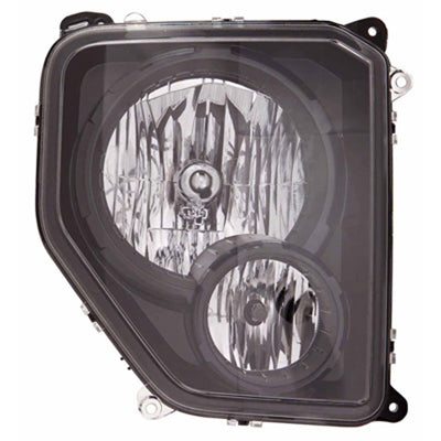 Head Lamp Passenger Side Halogen Black Bezel Capa For Jeep - CH2503227C