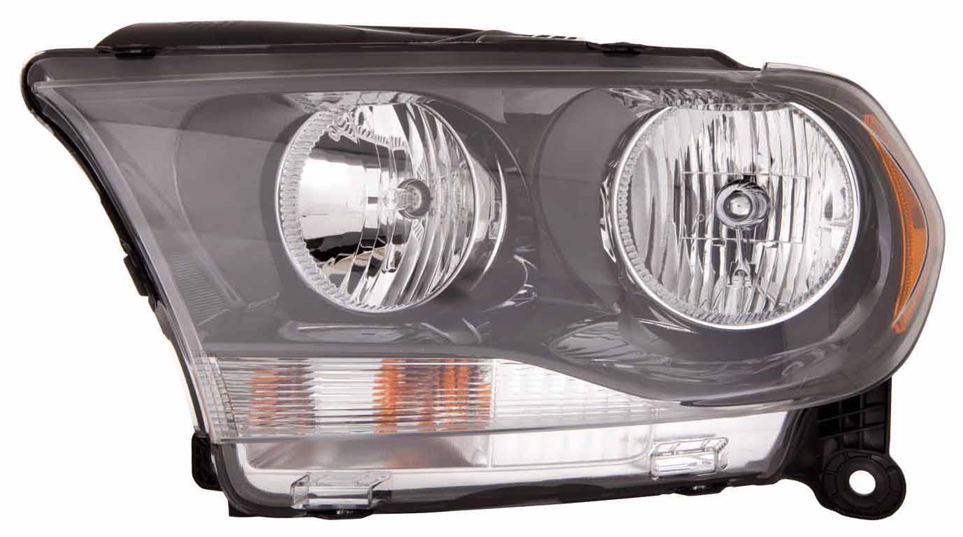 Head Lamp Passenger Side Halogen Black Trim High Quality For Dodge - ch2503229