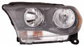 Head Lamp Passenger Side Halogen Black Trim Capa For Dodge - CH2503229C