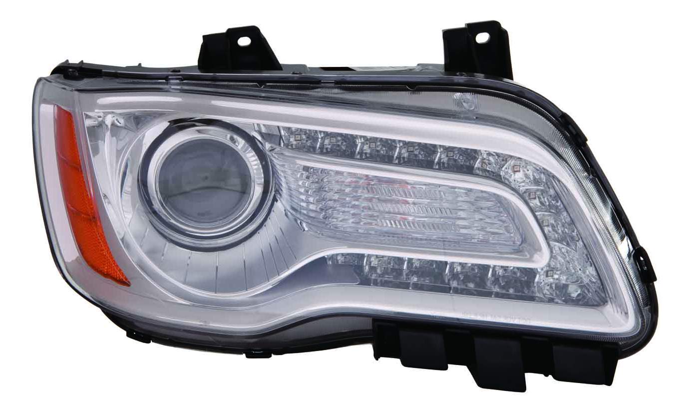 Head Lamp Passenger Side Halogen Chrome Bezel High Qualityreturn Restricted - Final Sale - No Warranty Coverage For Chrysler - ch2503231