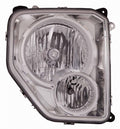 Head Lamp Passenger Side Chrome Bezel With Fog Lamp Round Bulb Shield Capa For Jeep - CH2503233C