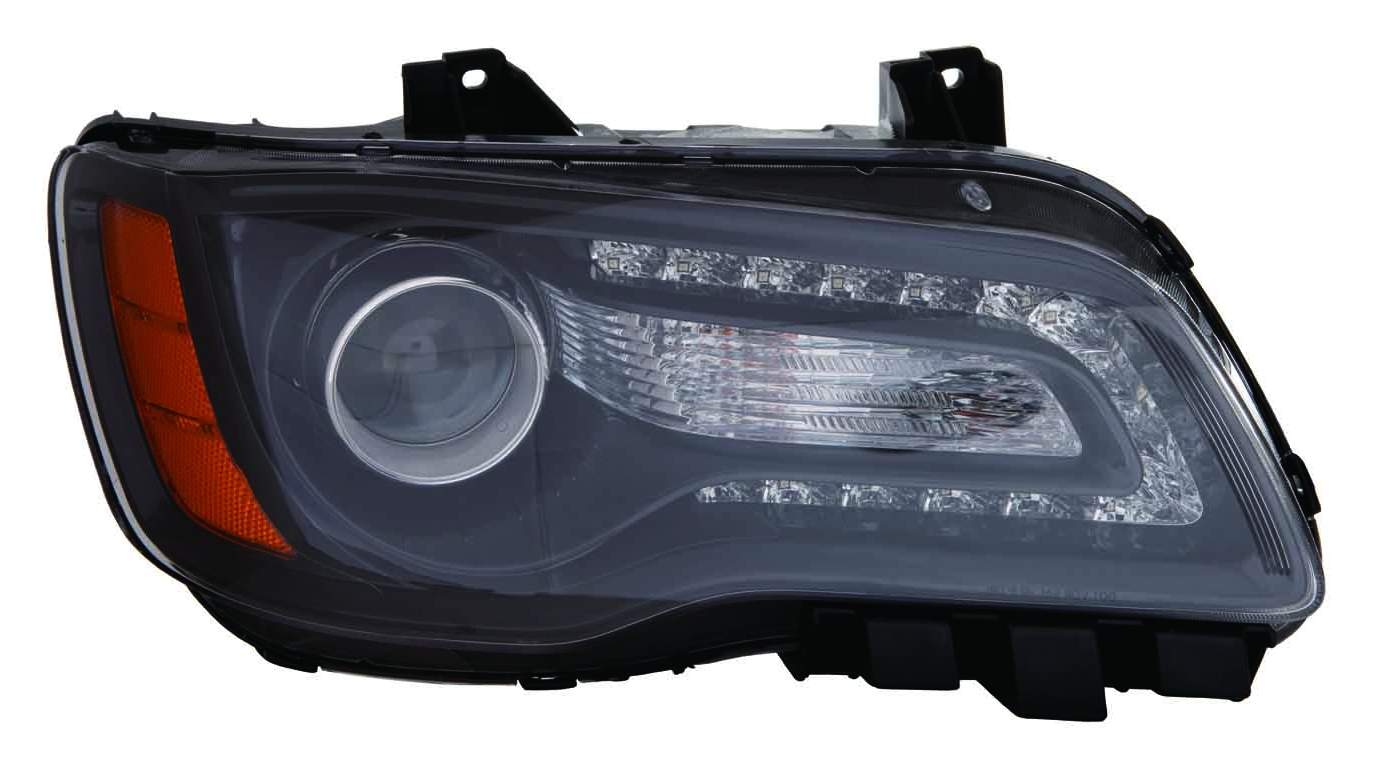 Head Lamp Passenger Side Halogen Black Bezel High Qualityreturn Restricted - Final Sale - No Warranty Coverage For Chrysler - ch2503235