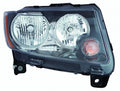 Head Lamp Passenger Side Halogen Black Bezel Capa For Jeep - CH2503246C