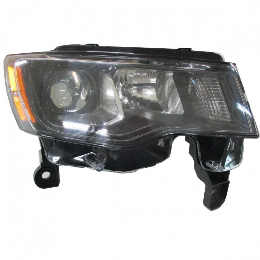 Head Lamp Passenger Side Halogen Std Type Black Bezel High Quality For Jeep - CH2503284