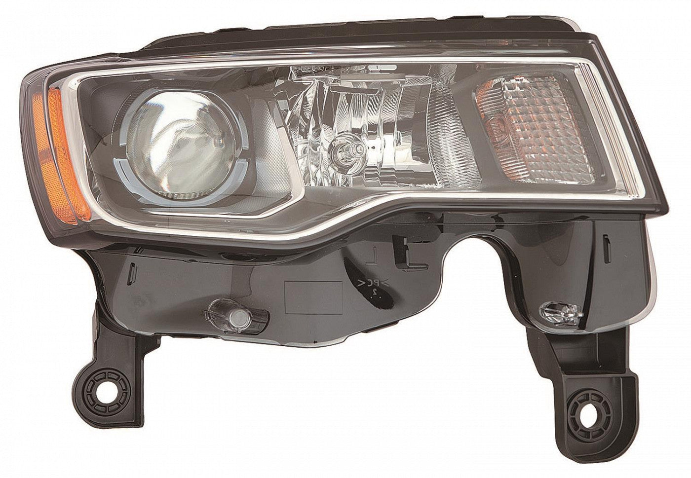 Head Lamp Passenger Side Halogen Std Type With Chrome Bezel Capareturn Restricted - Final Sale - No Warranty Coverage For Jeep - CH2503297C