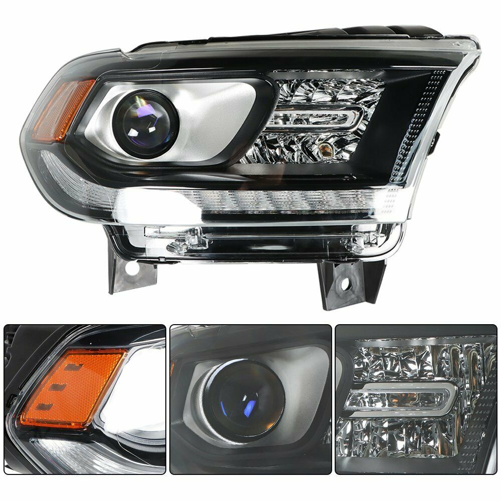 Head Lamp Passenger Side Halogen Black Bezel With Led Drl Capareturn Restricted - Final Sale - No Warranty Coverage For Dodge - CH2503305C