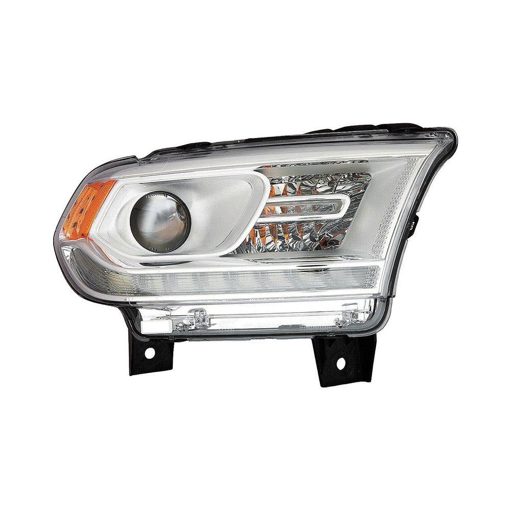 Head Lamp Passenger Side Halogen Chrome Bezel Led With Drl Without Logo Capareturn Restricted - Final Sale - No Warranty Coverage For Dodge - CH2503306C