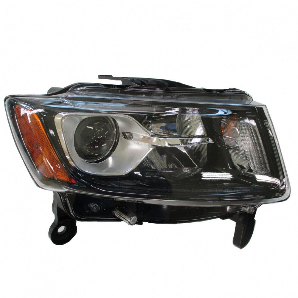 Head Lamp Passenger Side Halogen Std Type Black Bezel High Qualityreturn Restricted - Final Sale - No Warranty Coverage For Jeep - ch2503308