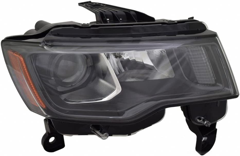 Head Lamp Passenger Side Halogen With Black Bezel High Qualityreturn Restricted - Final Sale - No Warranty Coverage For Jeep - ch2503309
