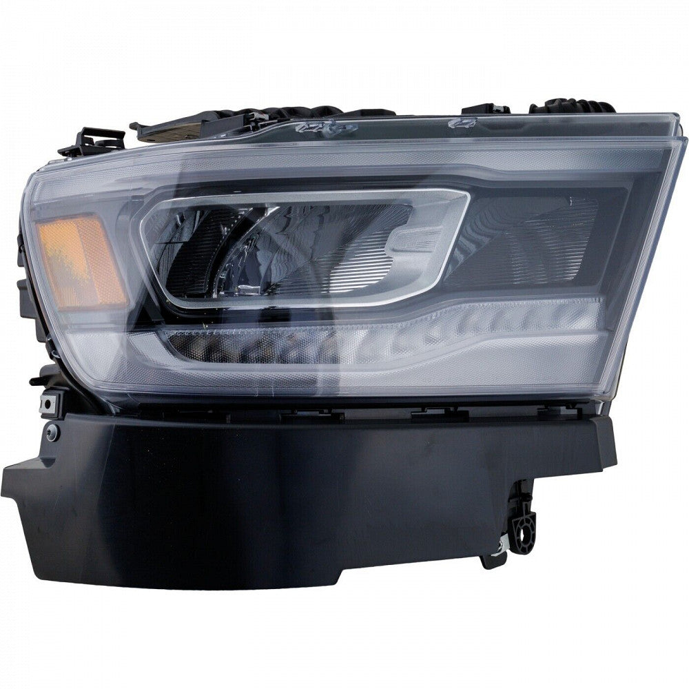 Head Lamp Passenger Side Led Chrome Bezel Without Adaptive/Logo/Module High Qualityreturn Restricted - Final Sale - No Warranty Coverage For Ram - ch2503332