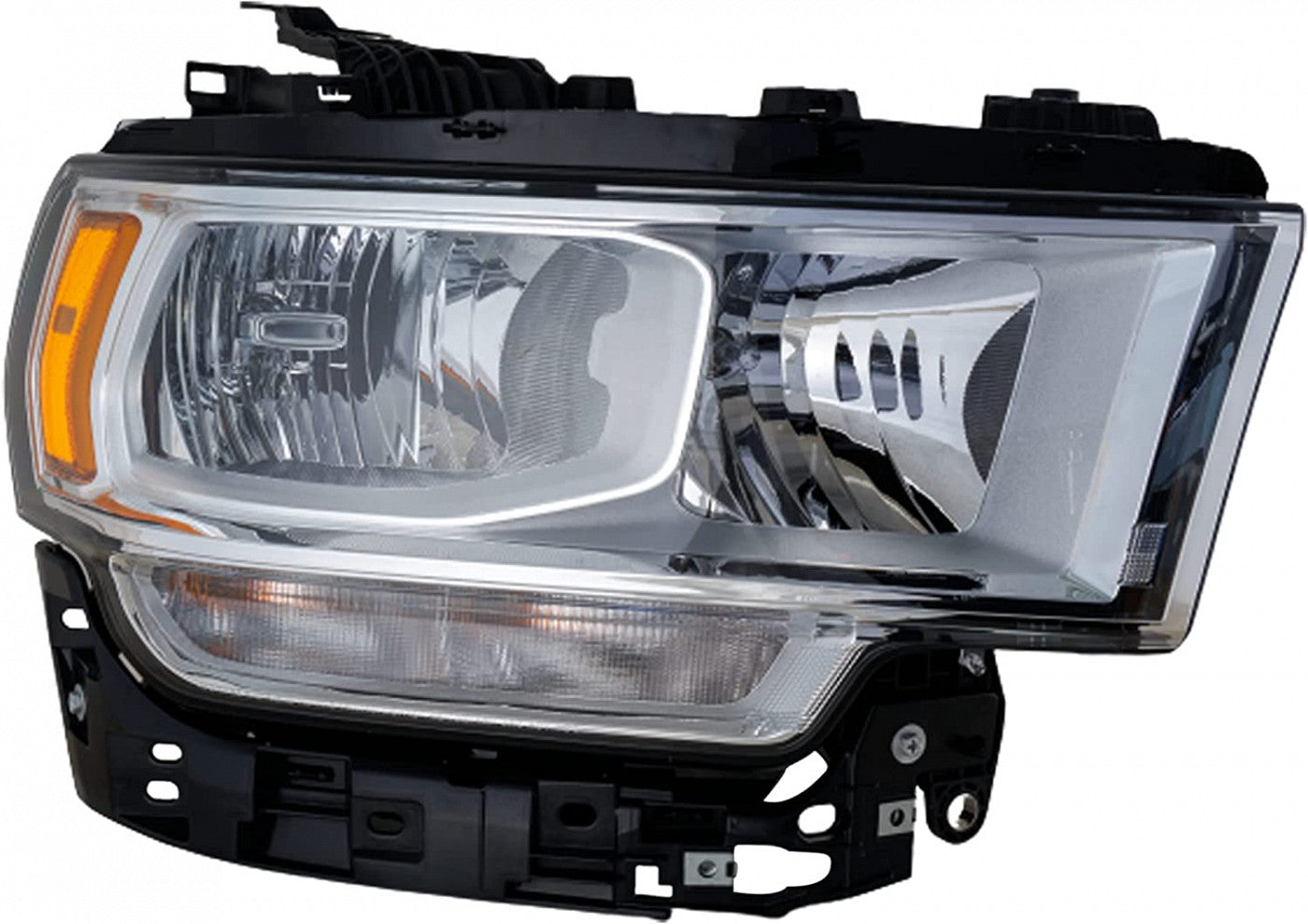 Head Lamp Passenger Side Halogen Chrome Bezel Without Logo High Quality Return Restricted - Final Sale - No Warranty Coverage For Ram - CH2503334