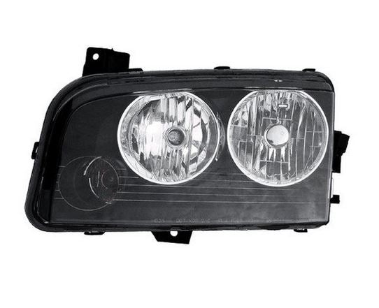 Head Lamp Driver Side Black Housing Halogen For Dodge - CH2518132V