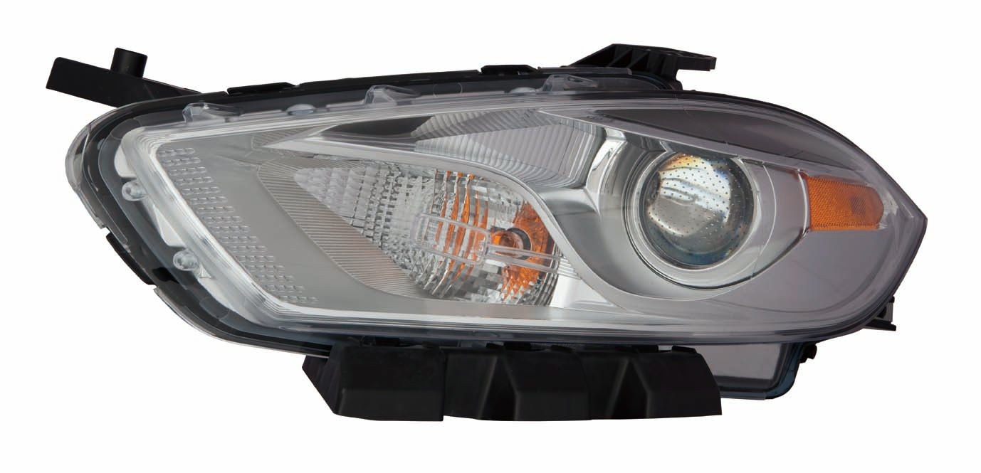 Head Lamp Driver Side Halogen Chrome Bezel High Quality For Dodge - ch2518143