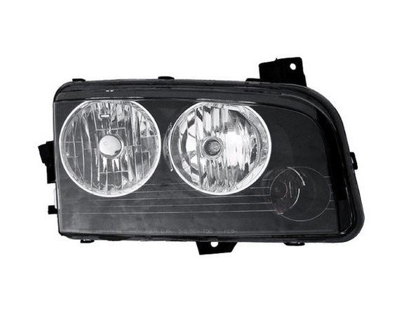 Head Lamp Passenger Side Black Housing Halogen For Dodge - CH2519132
