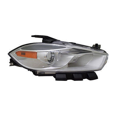 Head Lamp Passenger Side Halogen Code Lmc/Mfp With Chrome Bezel Capa For Dodge - CH2519151C