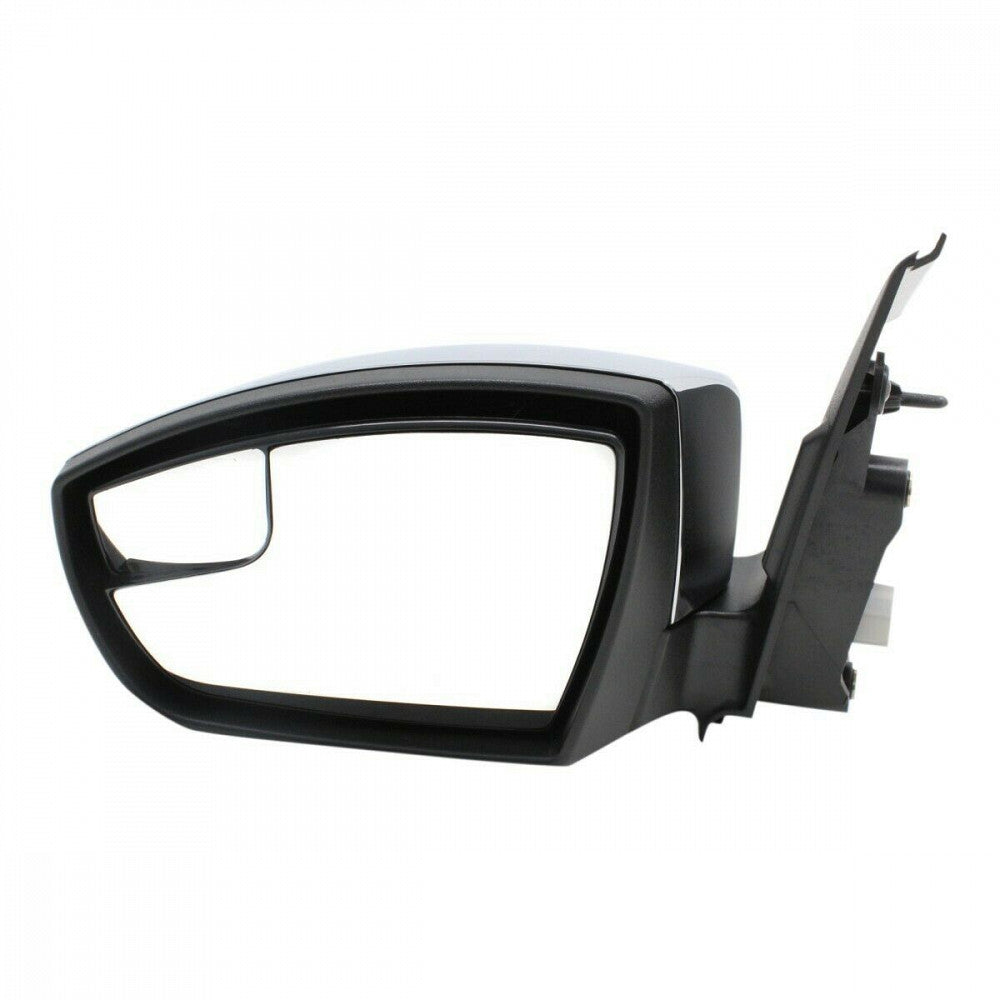 Door Mirror Driver Side Power With Chrome Cap With Blind Spot Without Heat/Signal For Ford - FO1320513