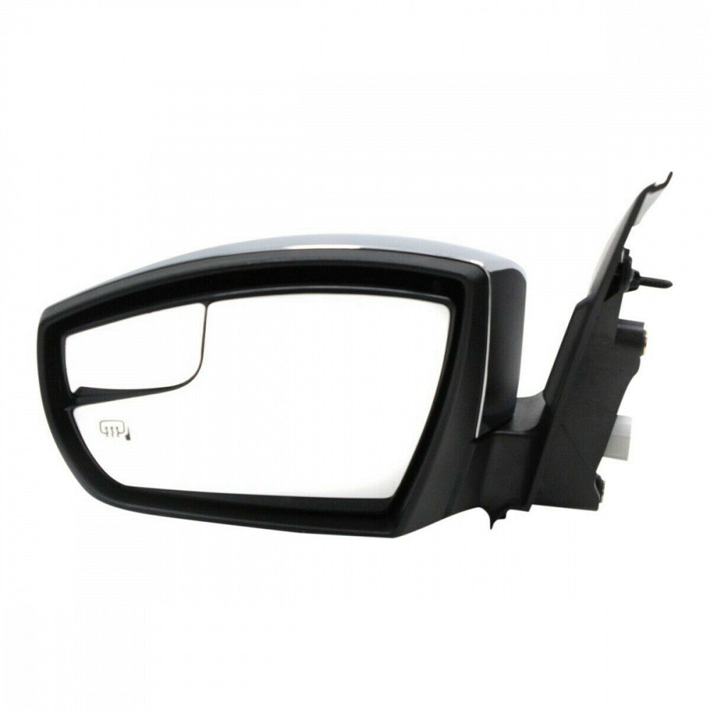 Door Mirror Driver Side Power Htd With Chrome Cap With Blind Spot Without Signal For Ford - FO1320514