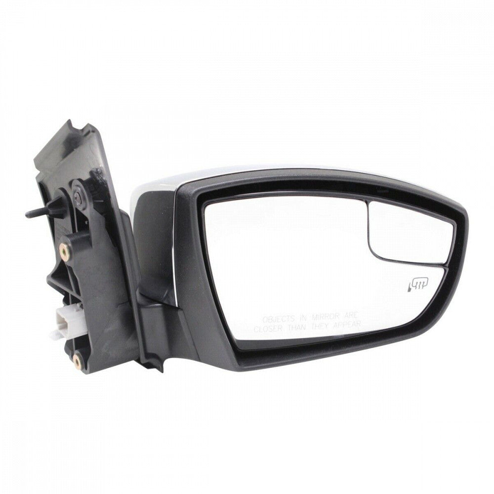 Door Mirror Passenger Side Power Htd With Chrome Cap With Blind Spot Without Signal For Ford - FO1321514