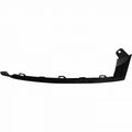 Bumper Moulding Front Passenger Side Upper Textured Black Without Fog Lamps For Honda - HO1047107