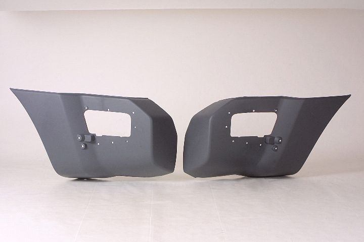 Bumper End Rear Passenger Side Matte-Gray Textured For Nissan - NI1105116