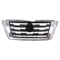 Grille Front Ptd Black With Chrome Frontame Use With Camera For Nissan - NI1200327